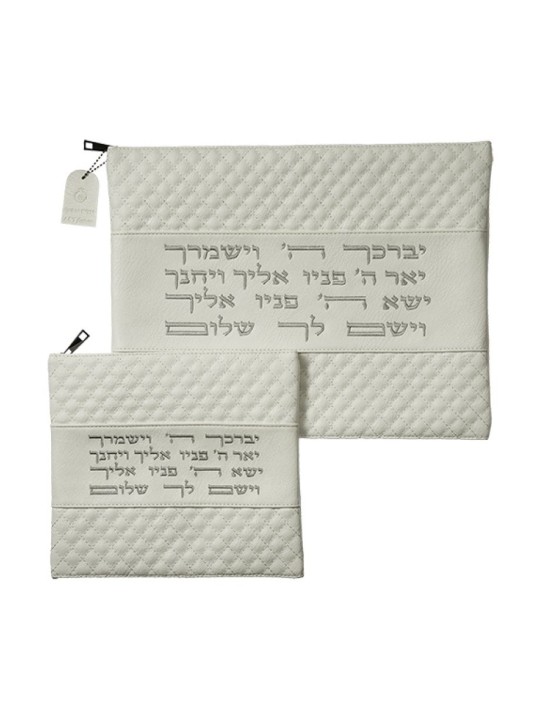סט תיקי טלית ותפילין דמוי עור א... | תיקי טלית ותפילין